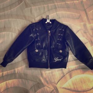 Guess jacket (faux leather) for girl toddler